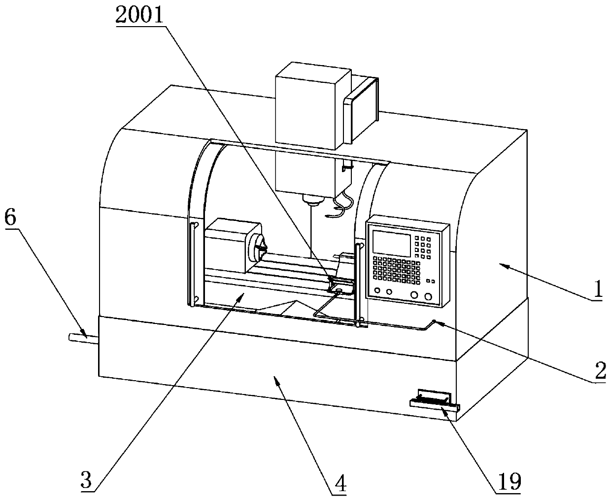 A CNC machine tool with stable use and high precision