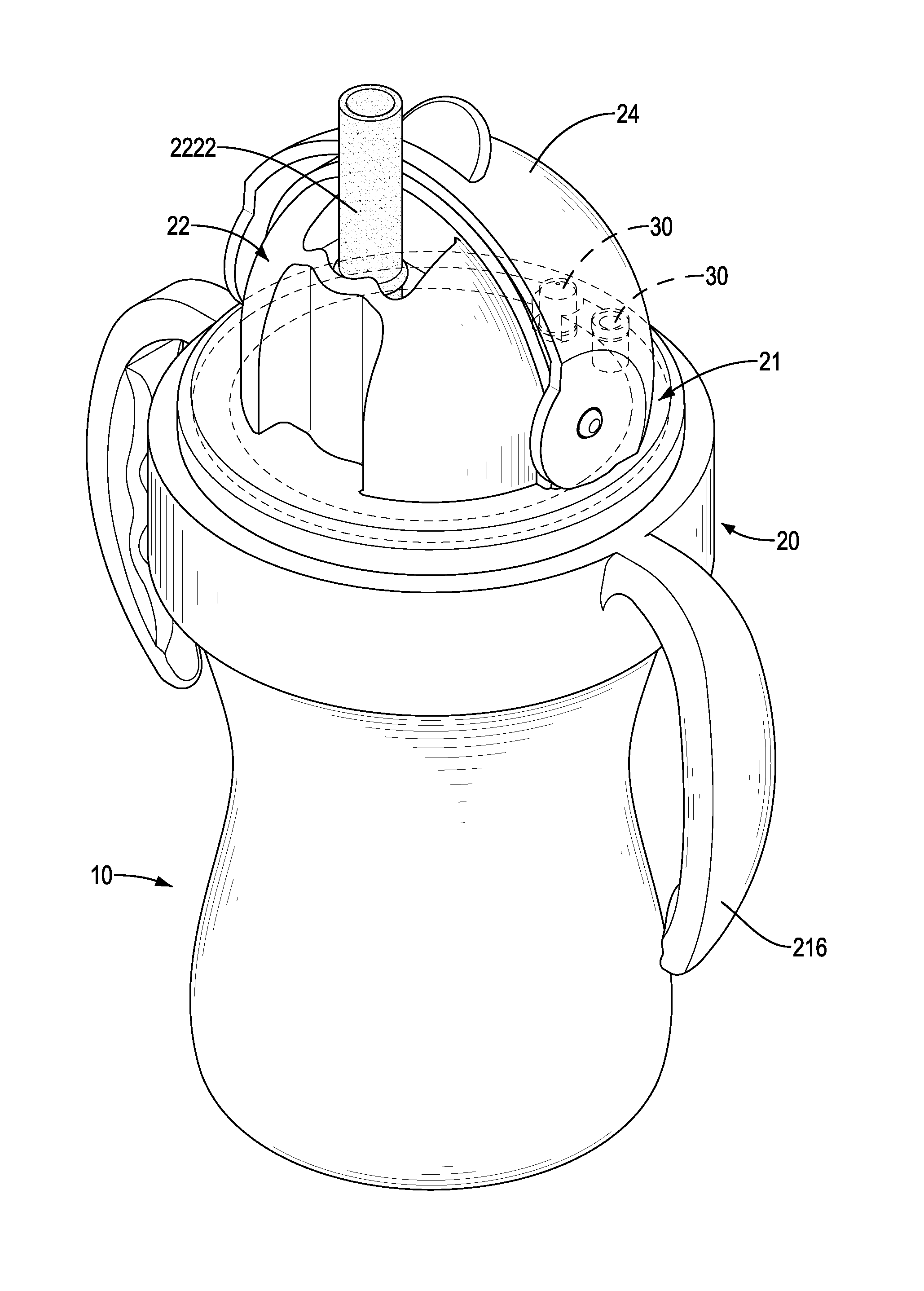 Anti-spray drinking bottle