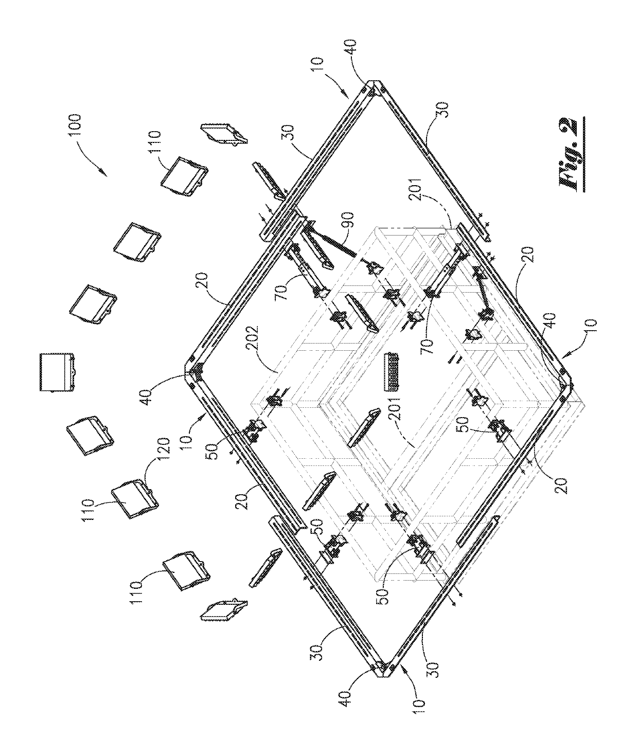 Method and apparatus for illumination of drilling rigs and surrounding locations