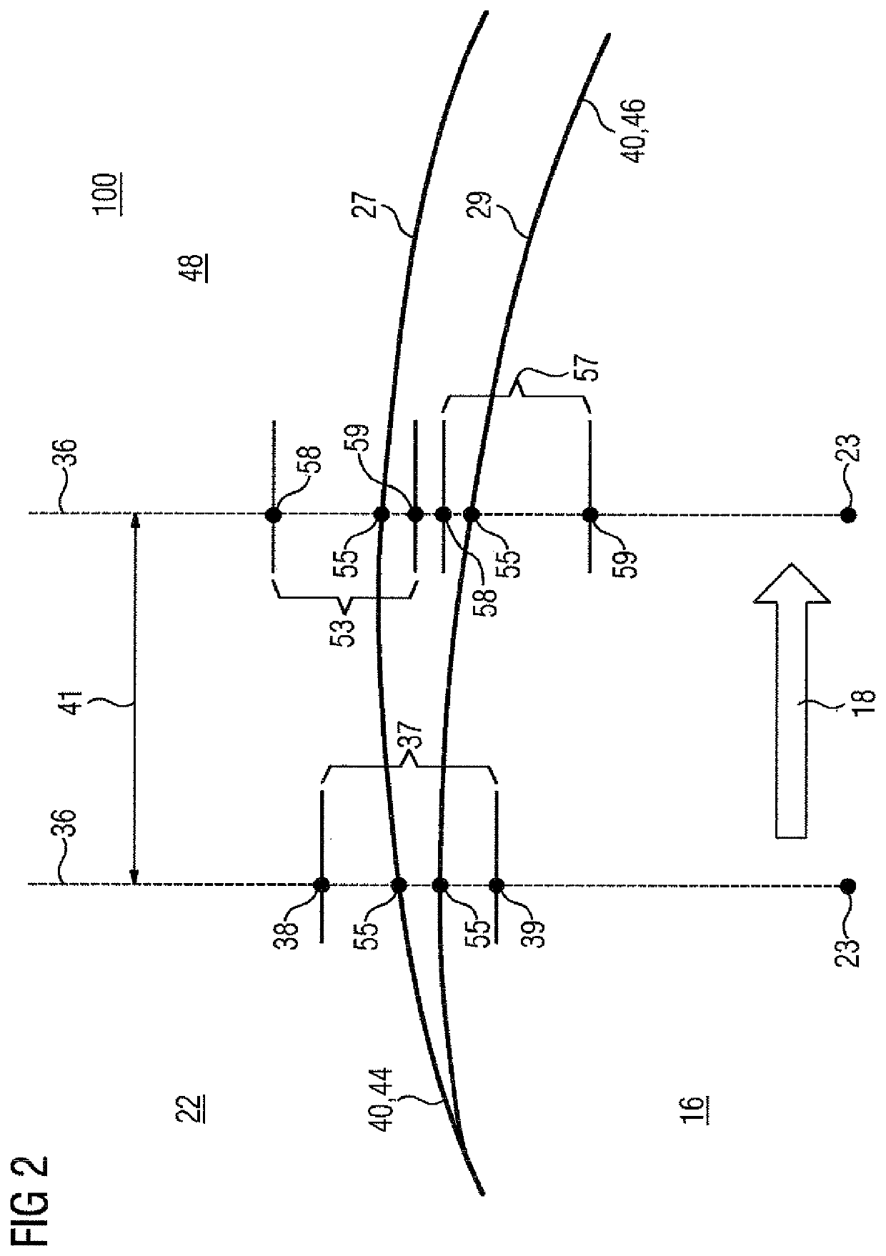 Trajectory determination method for non-productive movements