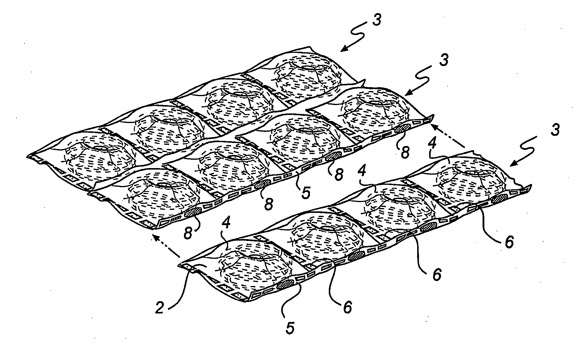 Thin Pocket Mattress, and Method and Device for Its Manufacturing