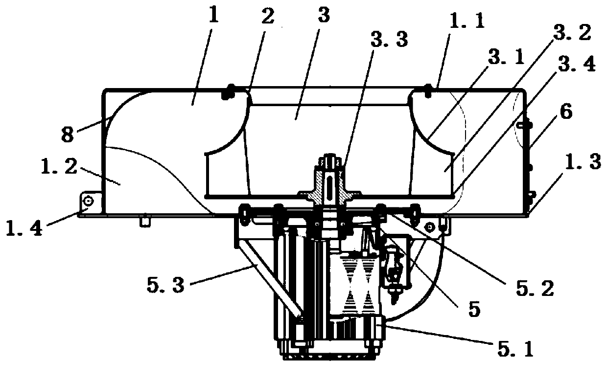 Auxiliary transformer cabinet draught fan