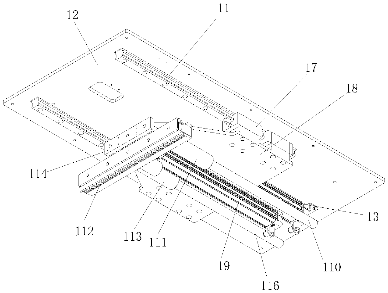 Feeding and discharging device for full-automatic concrete compression experiment test block