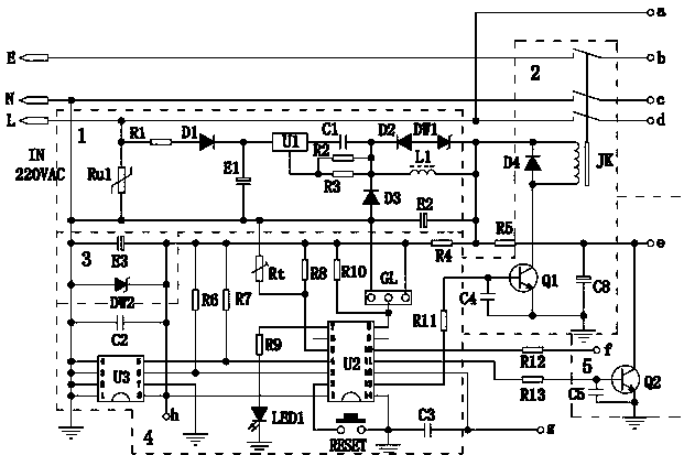 Intelligent leakage protection plug with leakage protection function failure re-protection function