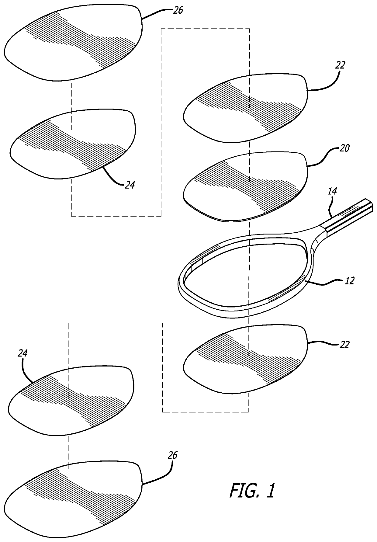 Beach tennis racquet with hitting surface to simulate tennis strings