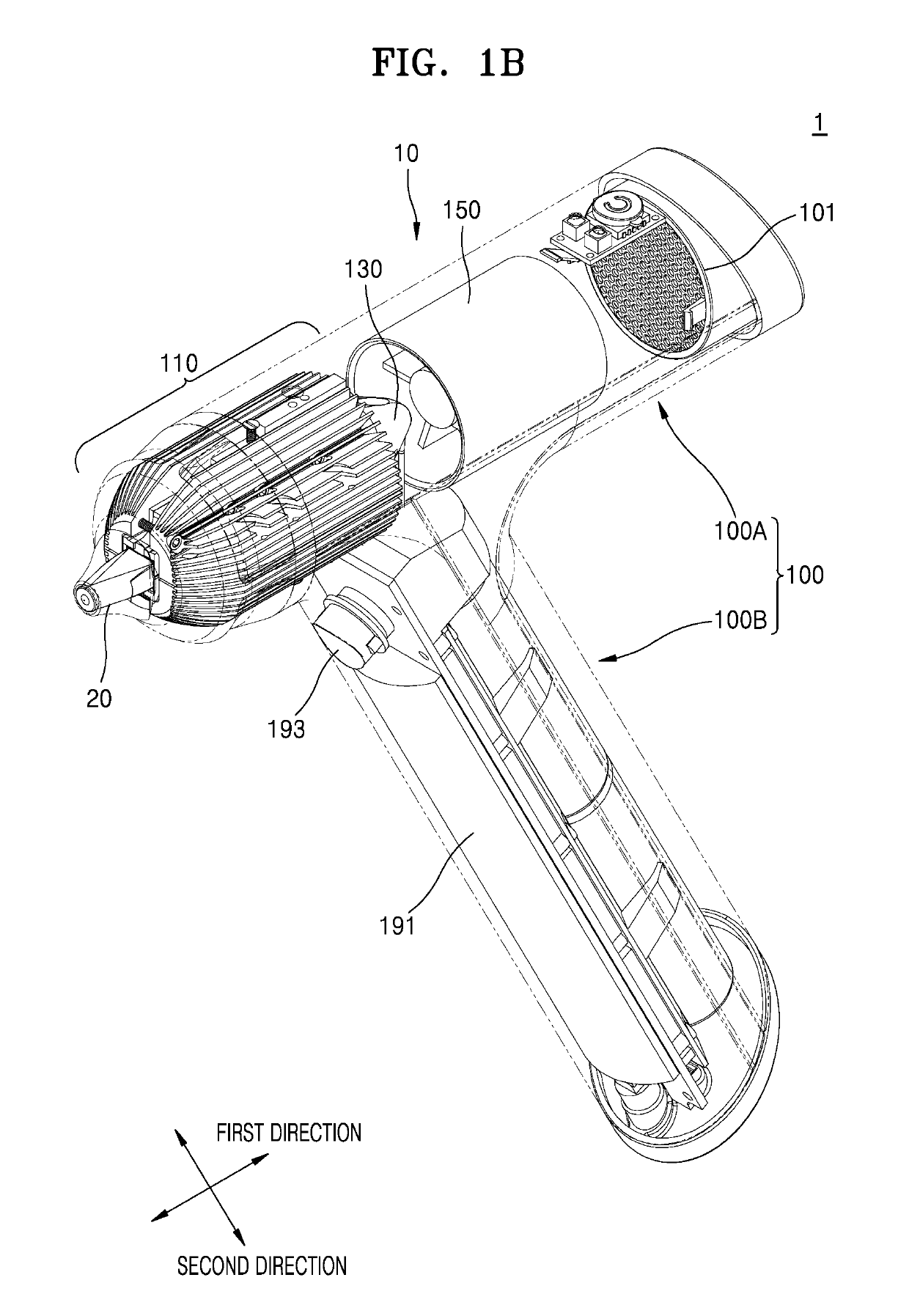 Device and method for cooling living tissue