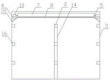 Curing barn structure with adjustable volume and use method thereof