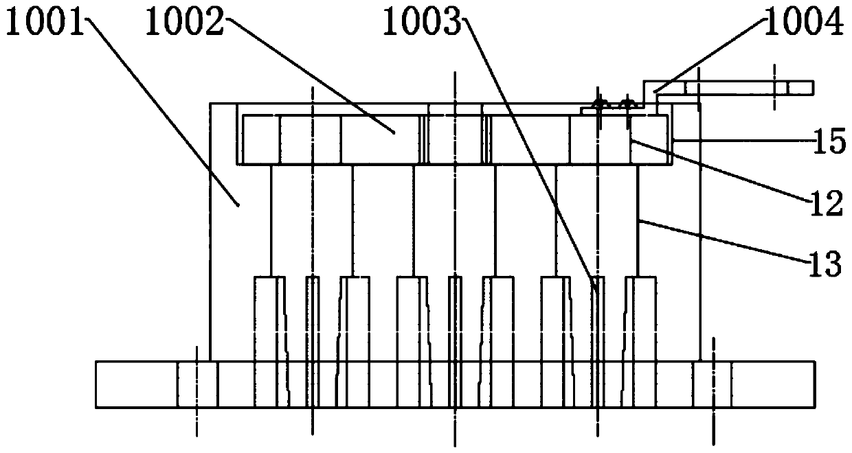 Drive plate-type gorgon fruit extruding and shell-breaking device