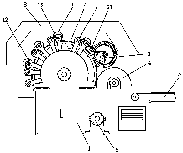 Non-woven fabric carding machine