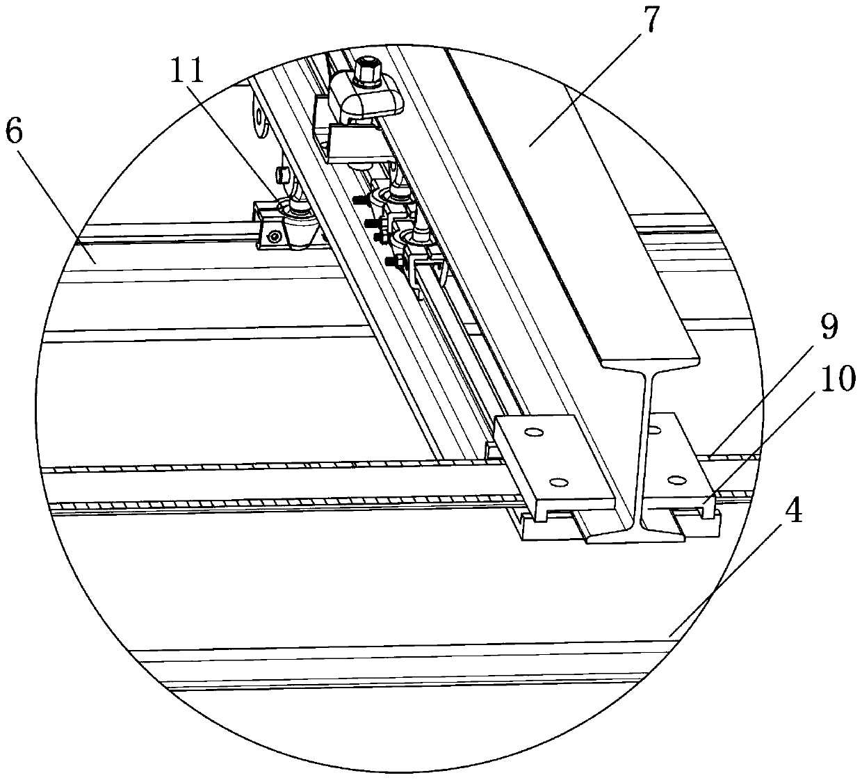 Removing device for wicker external branches