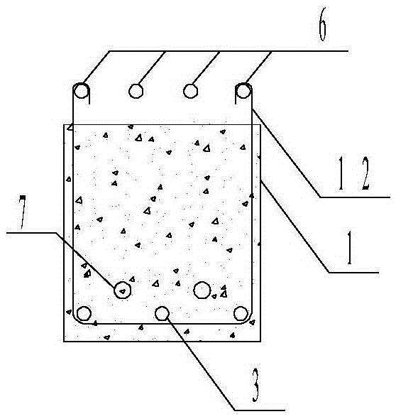 Prefabricated prestressed concrete frame beam column joint with U-shaped steel bar and sleeves