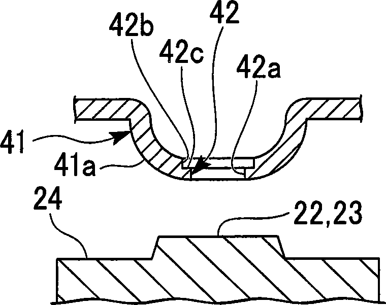 Busbar for assembled battery and assembled battery