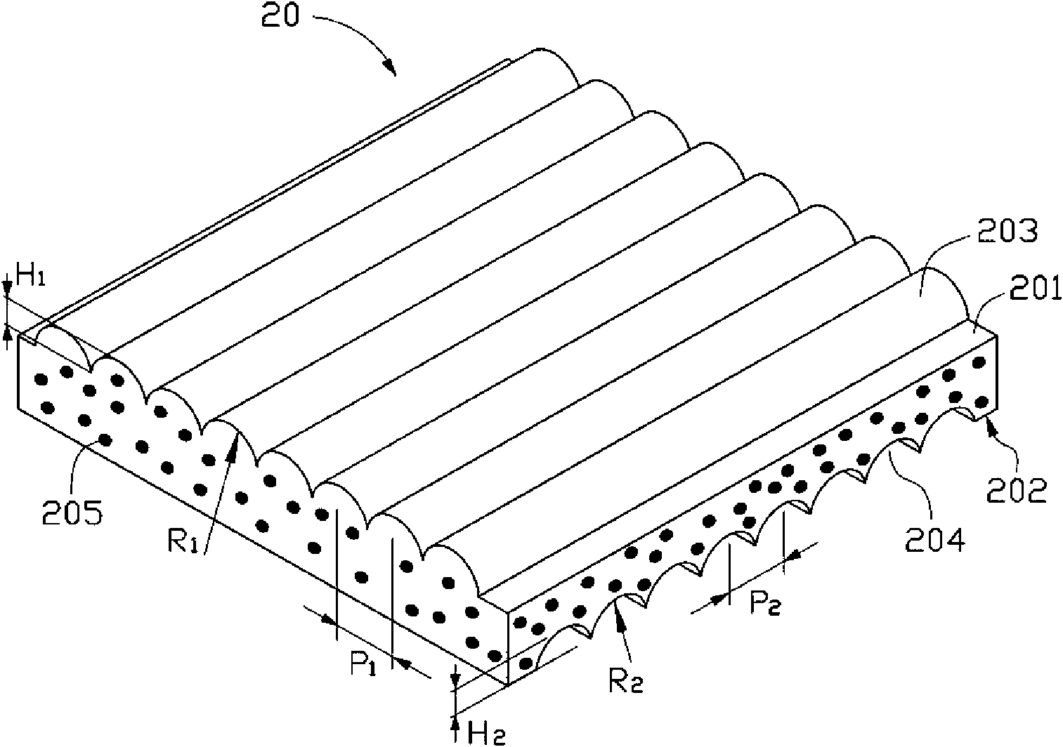 Backlight module and diffusion plate thereof