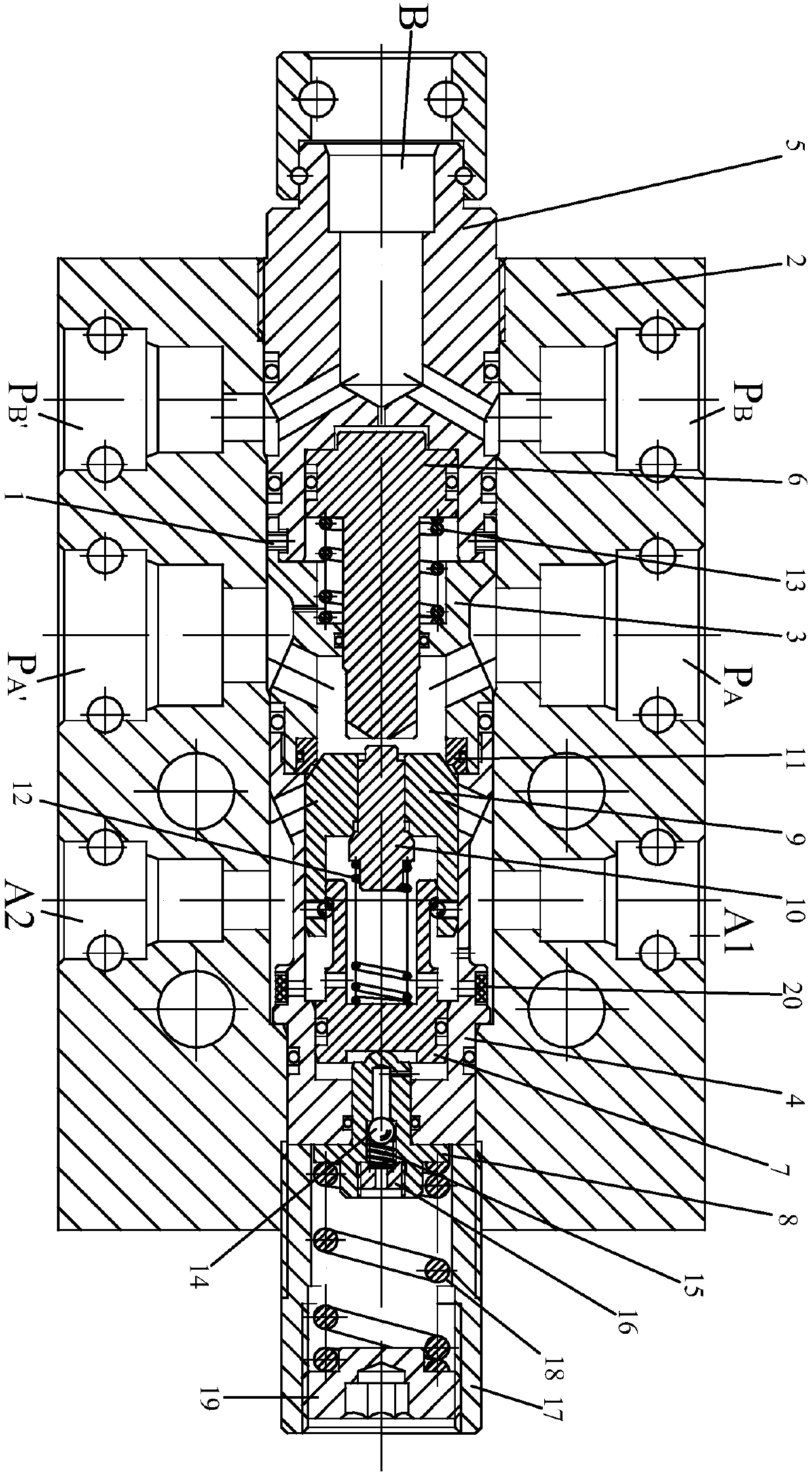 Automatic releasing device for pilot-controlled check valve