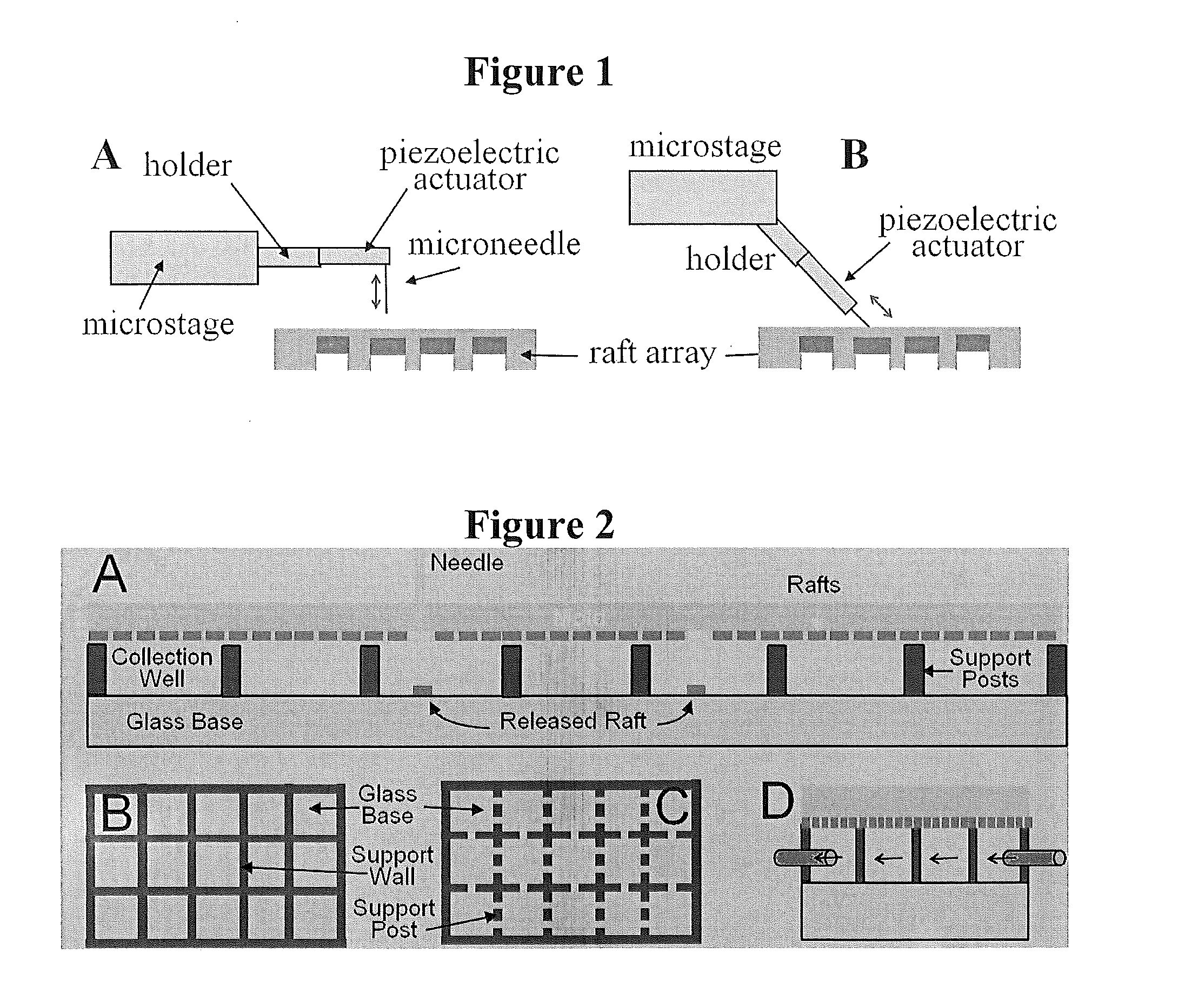 Array of micromolded structures for sorting adherent cells