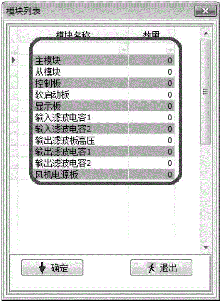 Module power supply standard design system, and design method and application thereof