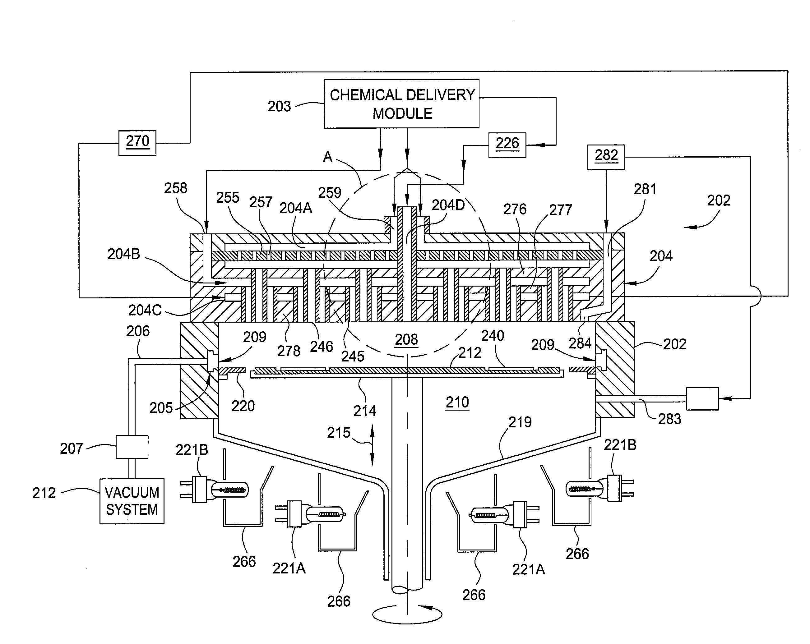 Multiple precursor concentric delivery showerhead