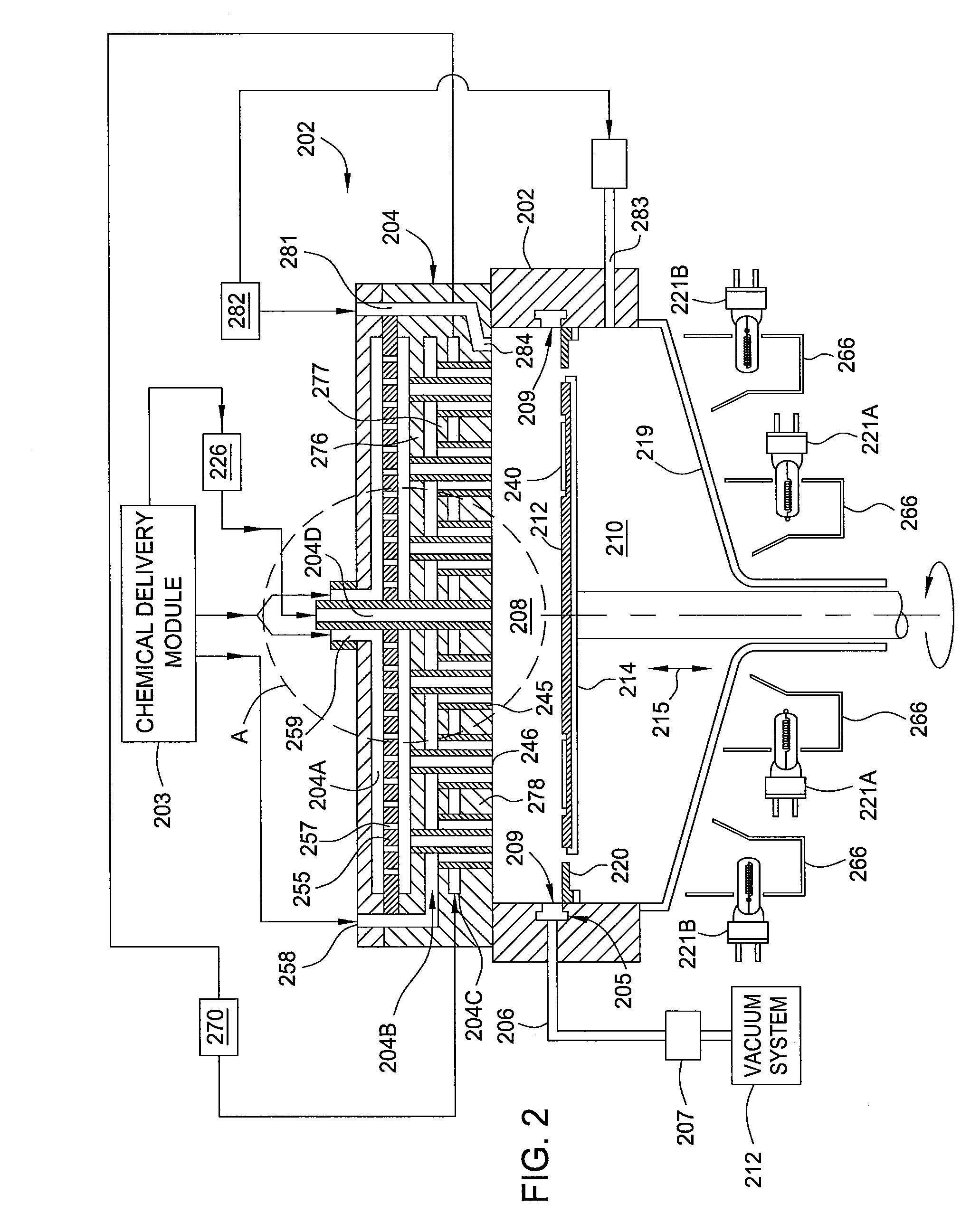 Multiple precursor concentric delivery showerhead