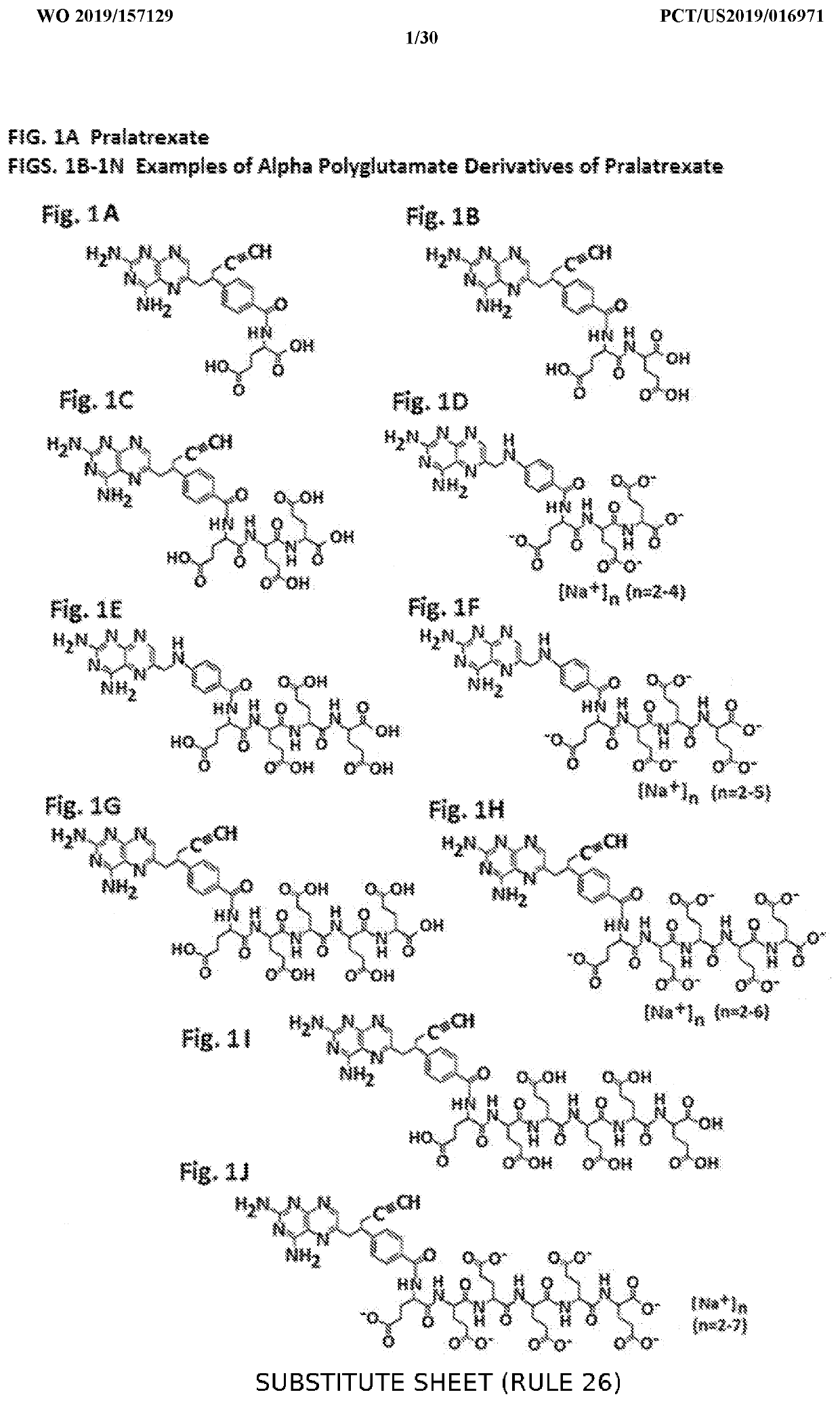 Alpha polyglutamated pralatrexate and uses thereof