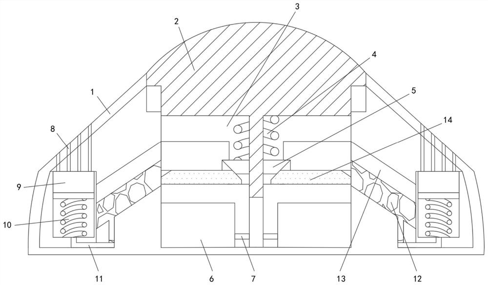 Low-speed damping mechanism of deceleration strip