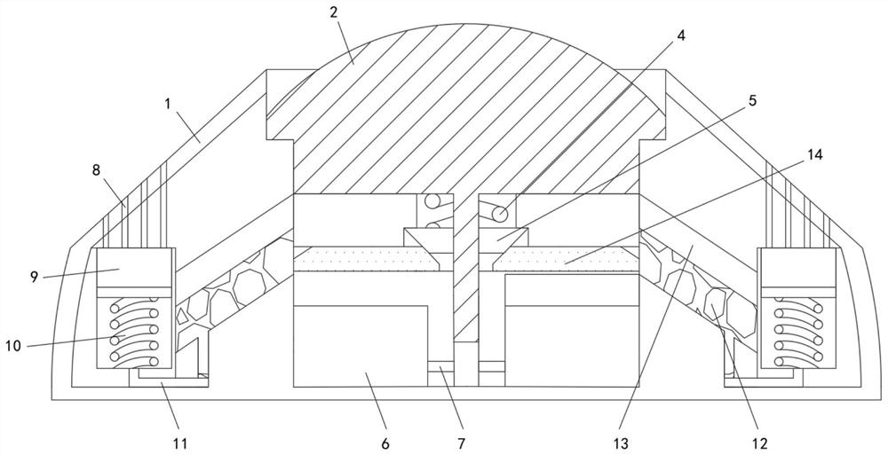 Low-speed damping mechanism of deceleration strip