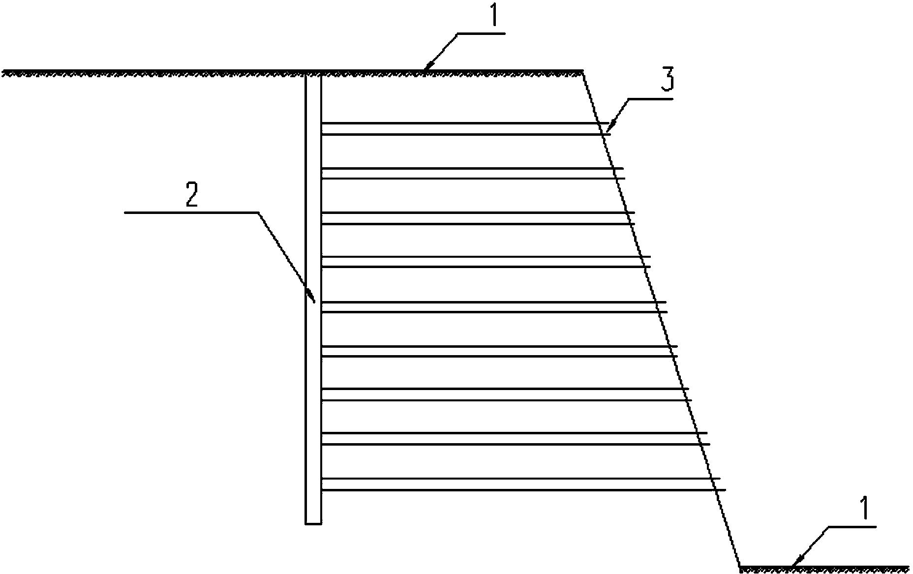 Pull rod type testing device and method for unsaturated undisturbed loess slope soil pressure