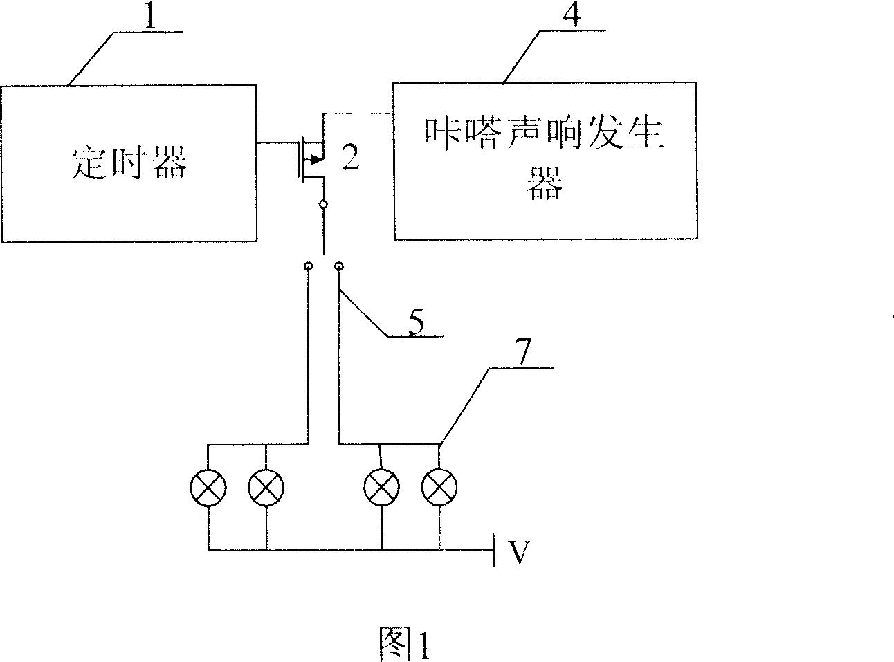 Electronic turning warning squealer-flash for automobile