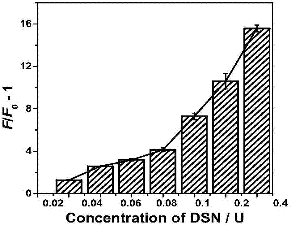 High-specificity microRNA fluorescence detection method based on short chain nucleic acid probe and double-chain specific endonuclease