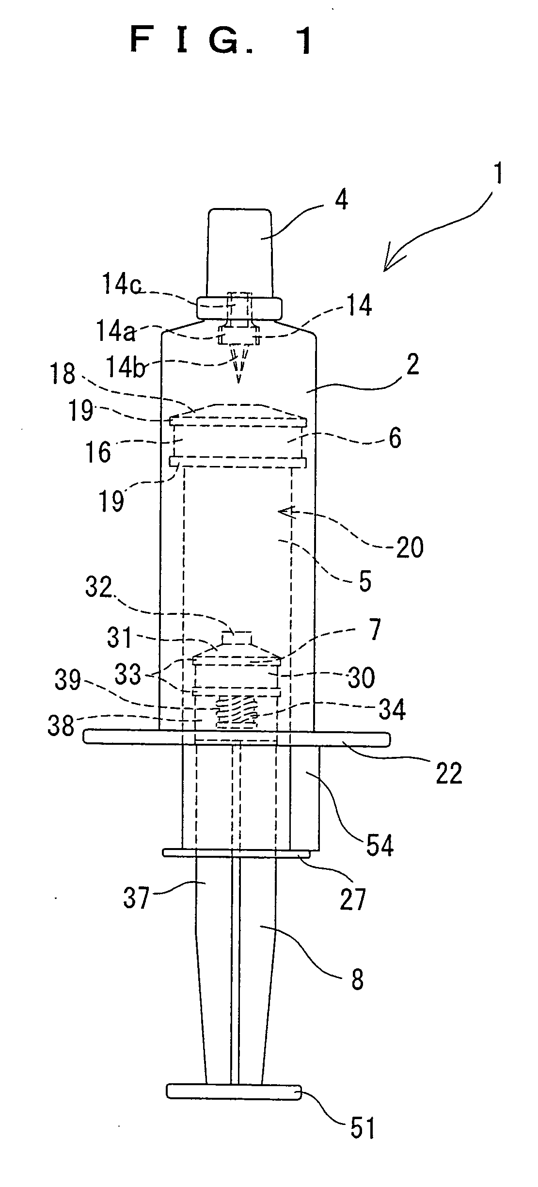 Two-chamber pre-filled syringe