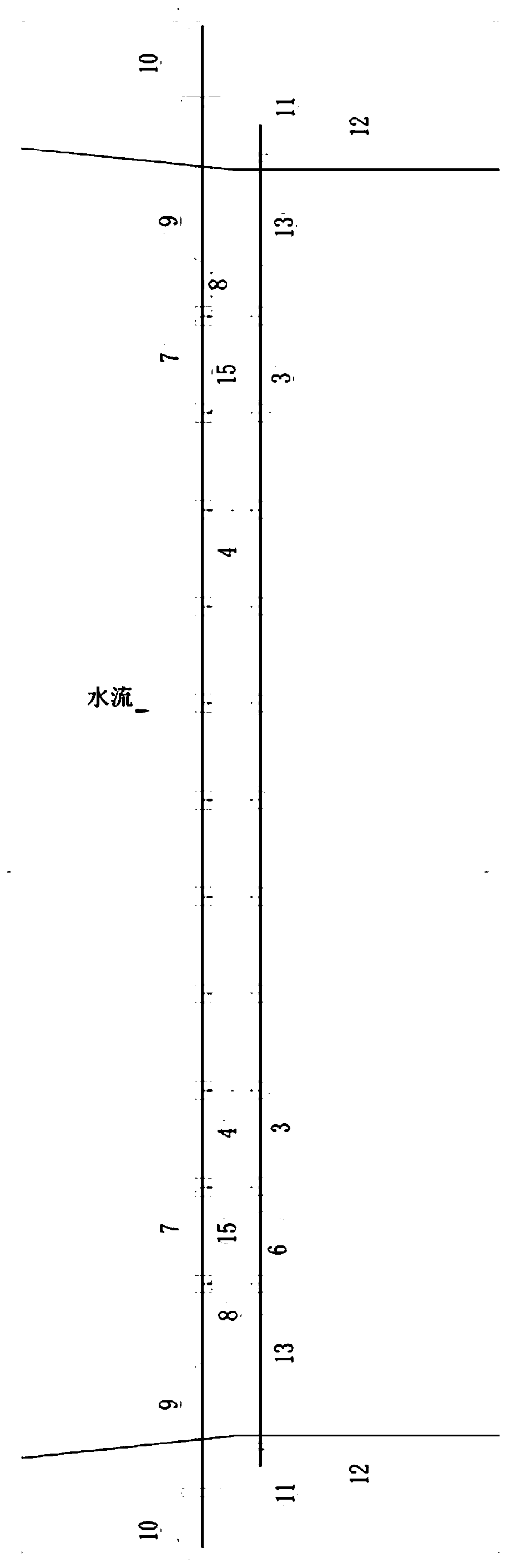 Flexible water stop structure