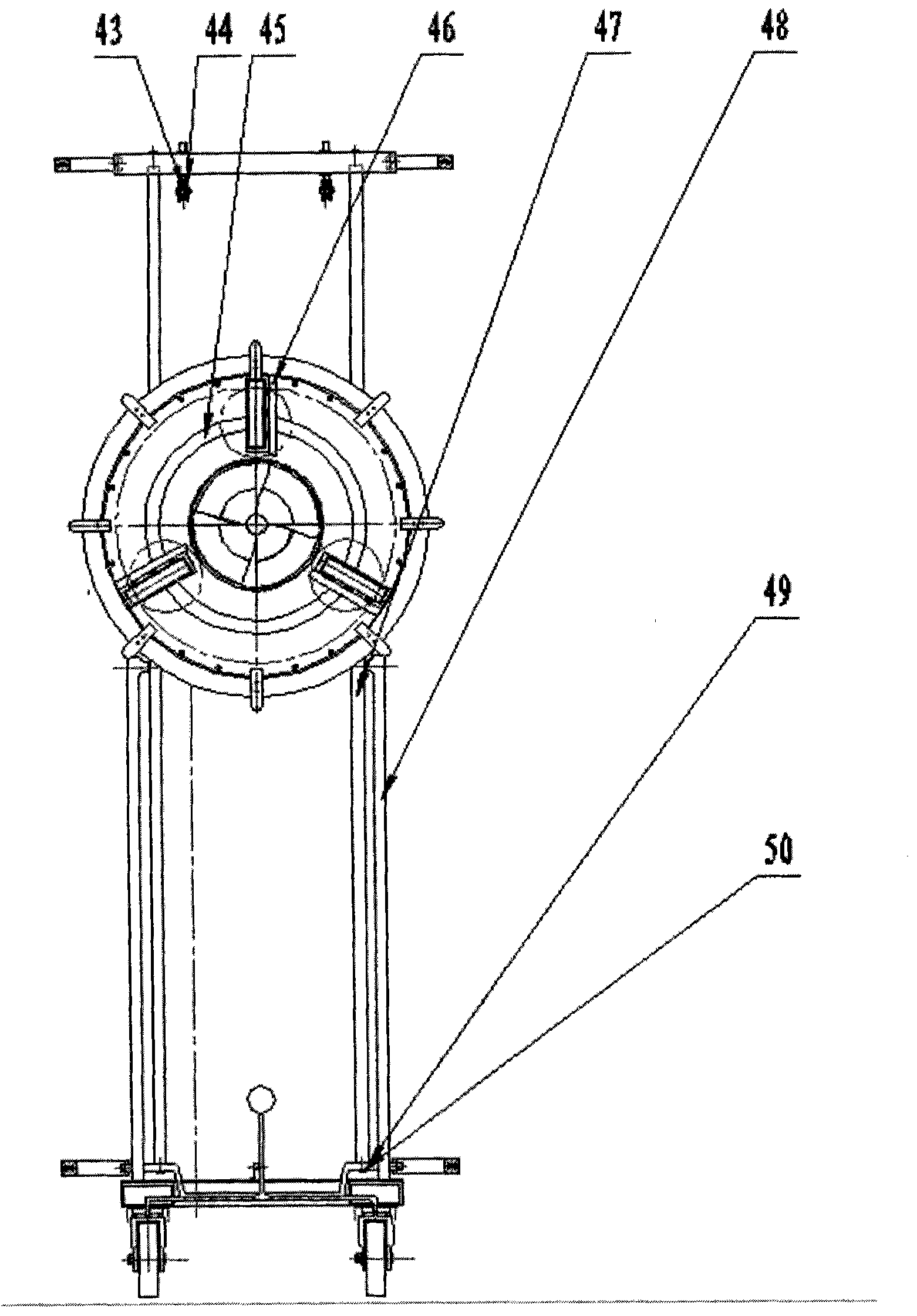 Differential type plastering device