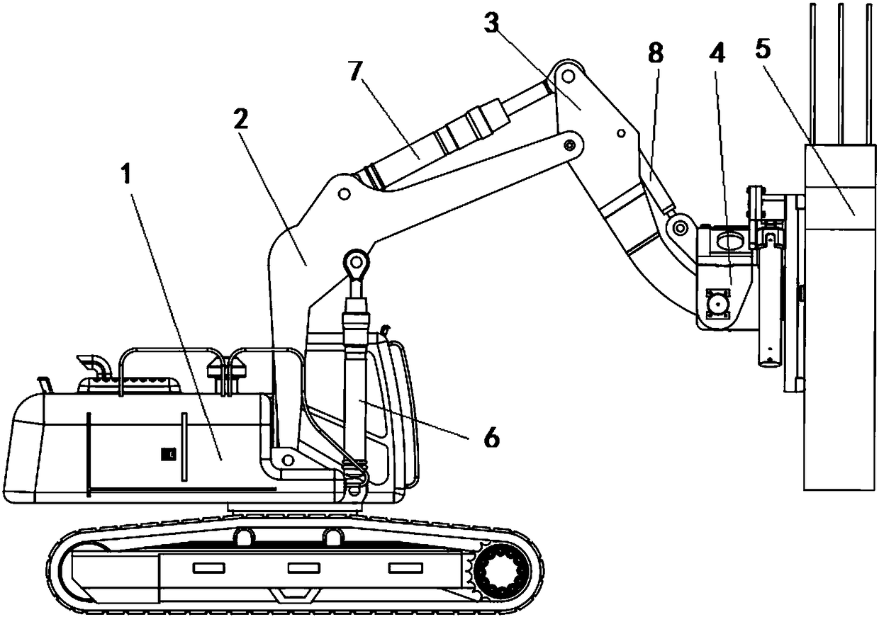 Prefabricated stand column erector for double-layer tunnel internal structure construction