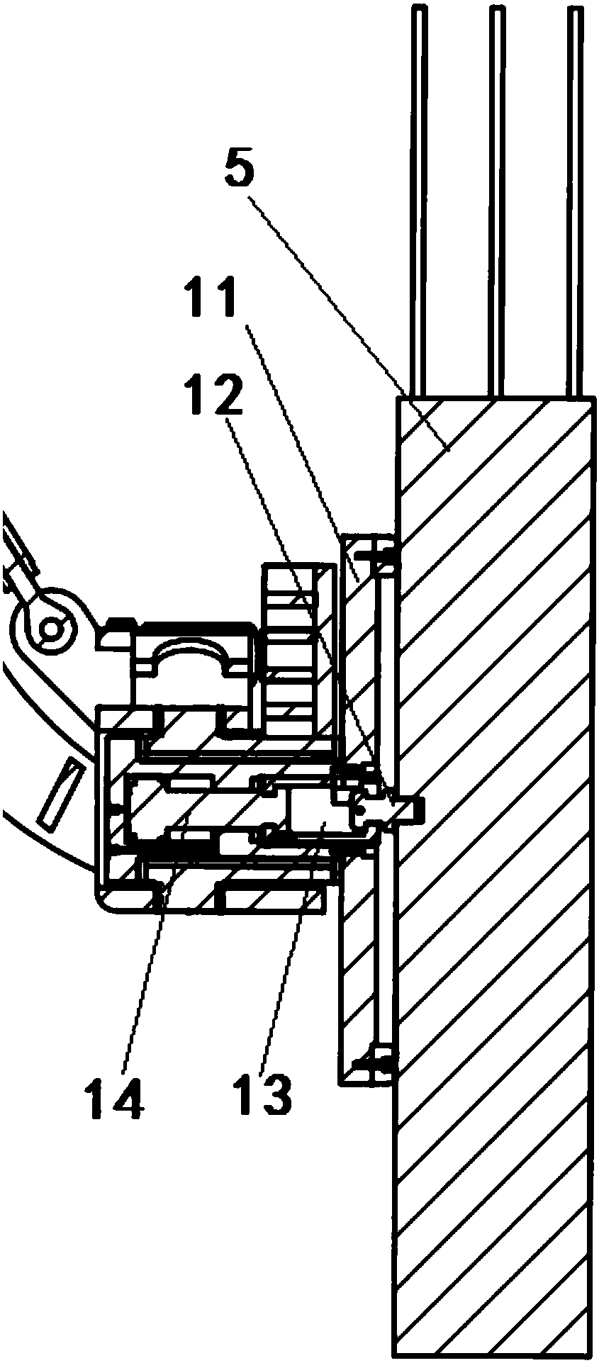 Prefabricated stand column erector for double-layer tunnel internal structure construction