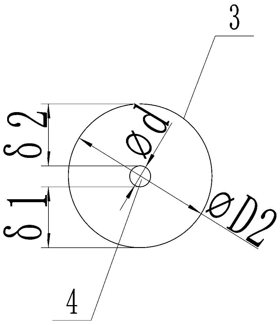 A method for controlling the concentricity between the deep hole and the outer circle of a deep hole piston rod