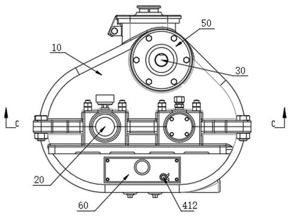 Oil pumping unit speed reducer with safety protection function