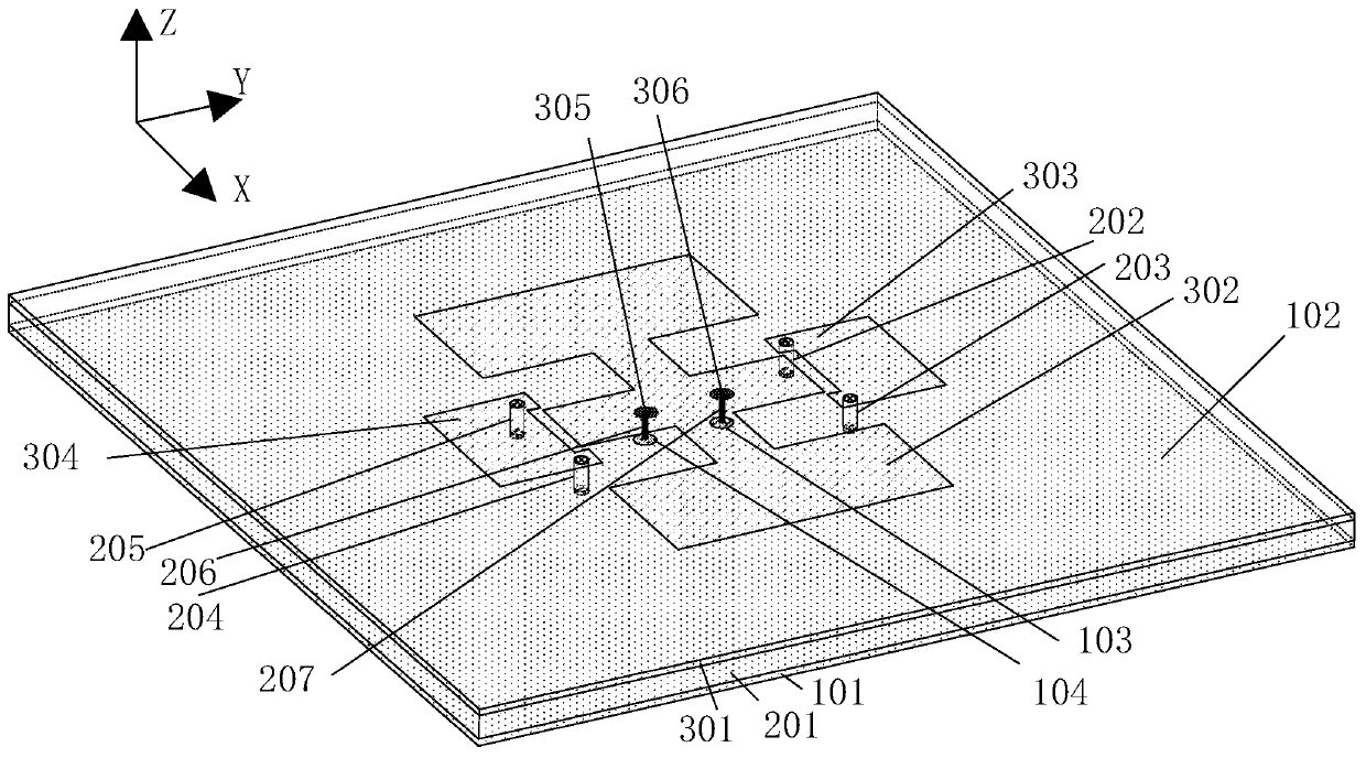 Low-profile broadband microstrip antenna based on differential feed technology