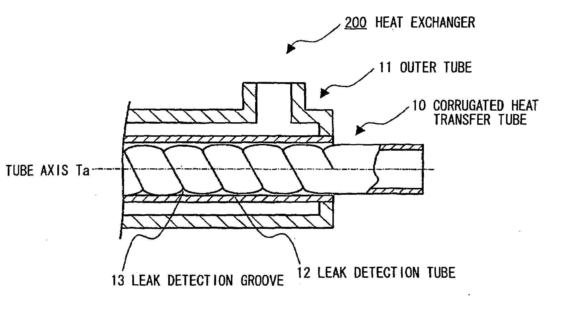 Heat transfer tube and heat exchanger using same