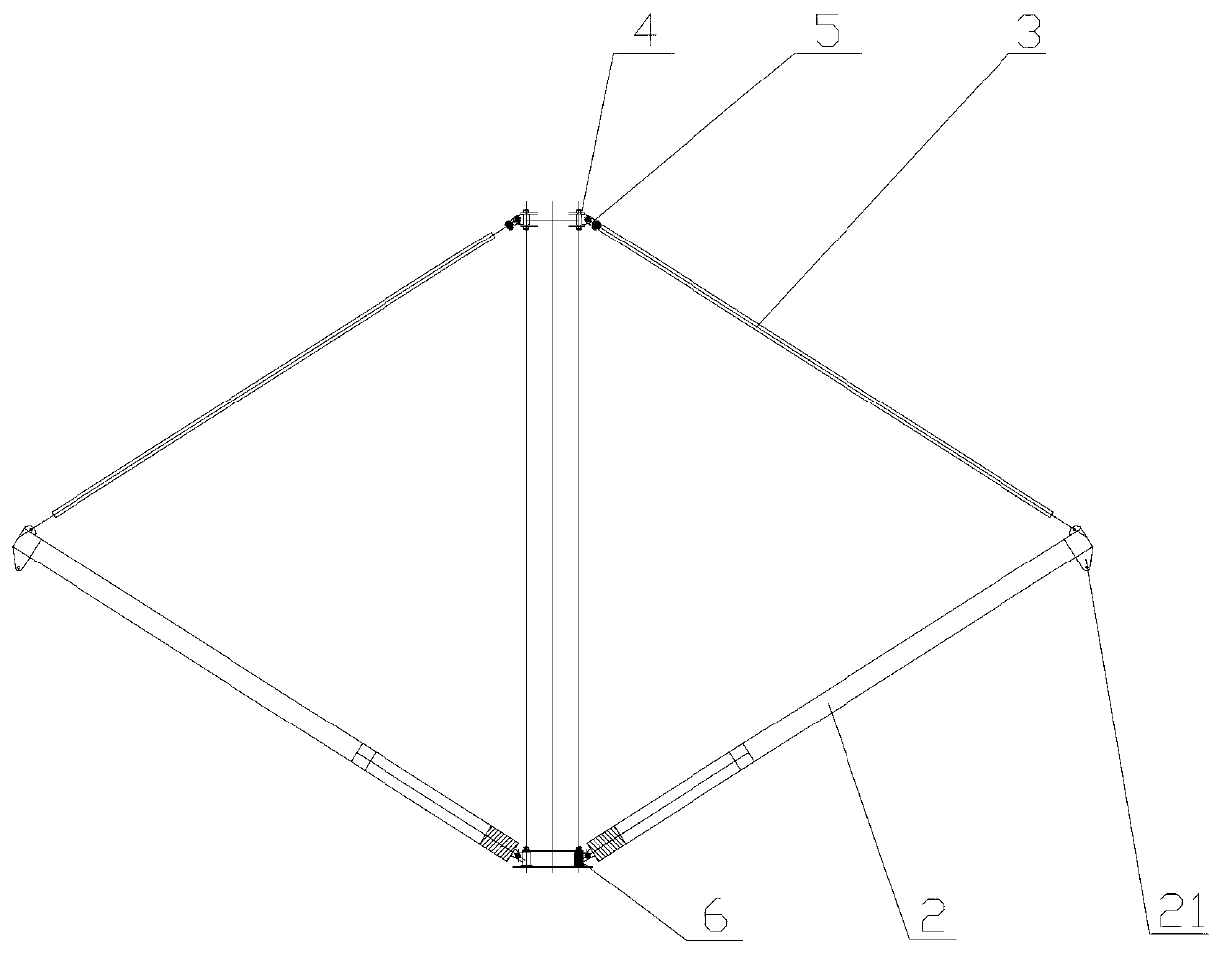 Electric transmission line tower using composite insulators