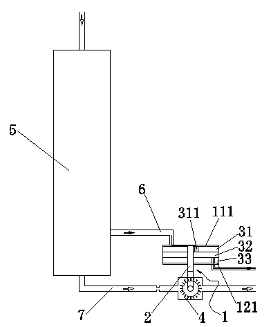 Ultrafiltration flow rate timed automatic mechanical flushing valve device