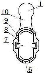 Guitar tuning peg with brush