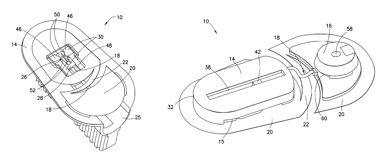 Slide-activated angled inserter and cantilevered ballistic insertion for intradermal drug infusion