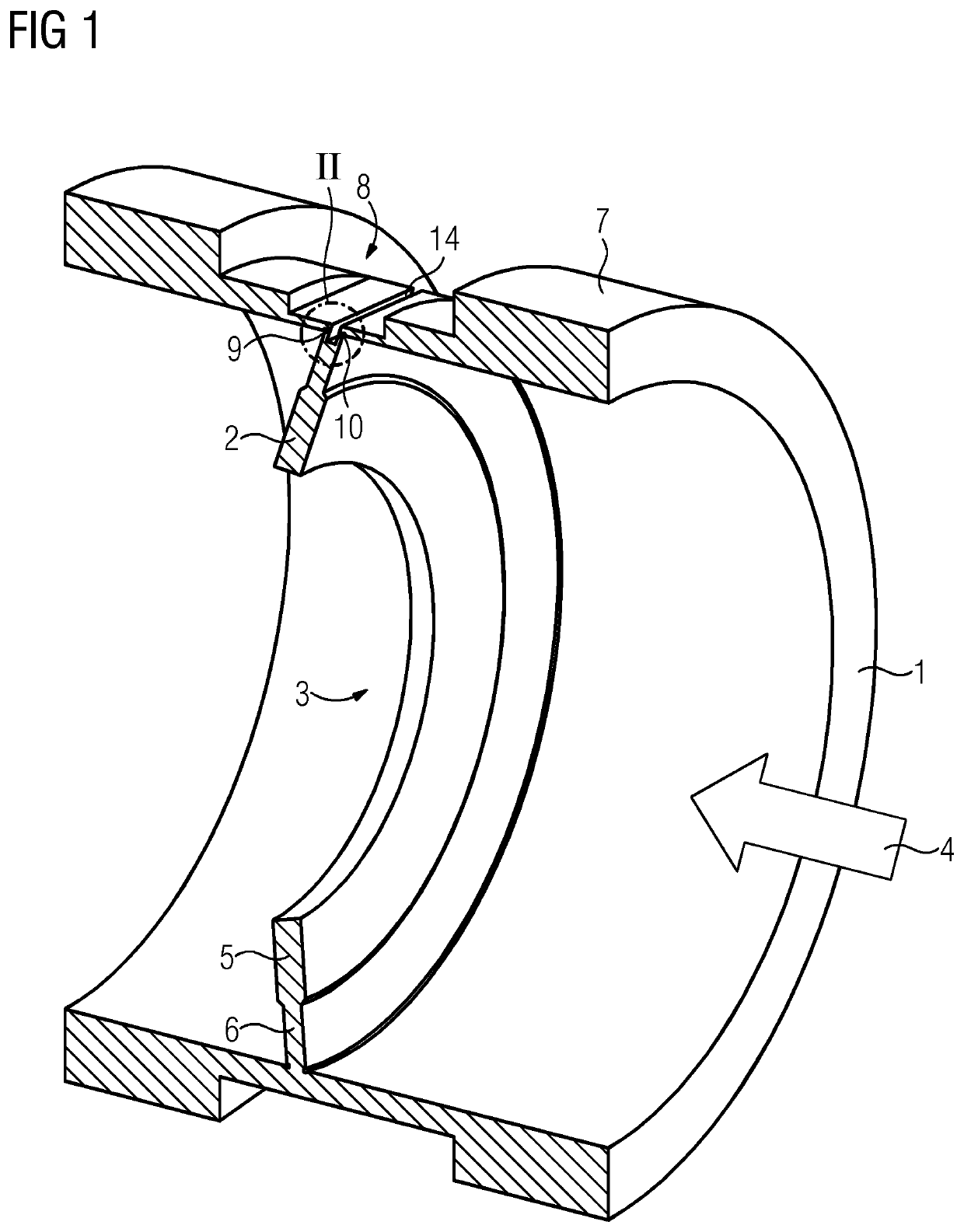 Flow measurement arrangement including a flow tube and an elastically deformable orifice plate with strain sensors