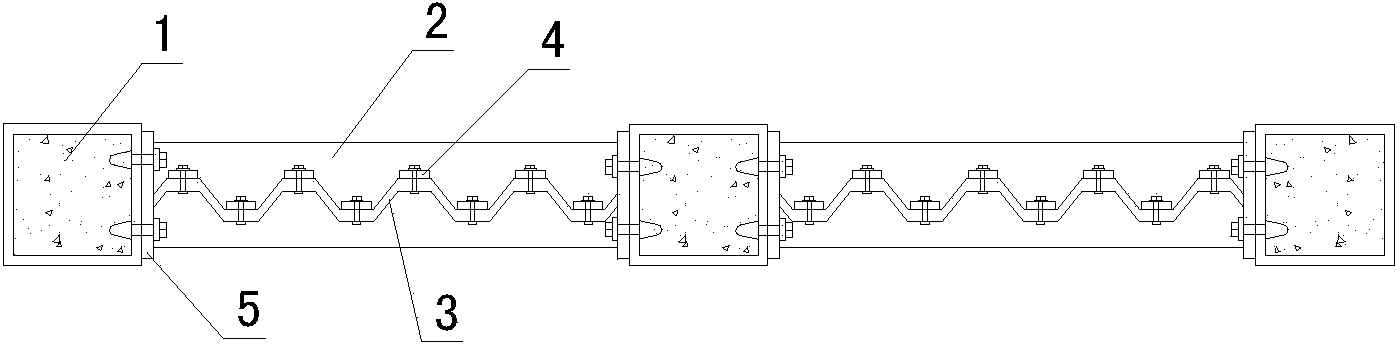 Assembling and energy consuming structural system with combined fluted frameworks and shear walls