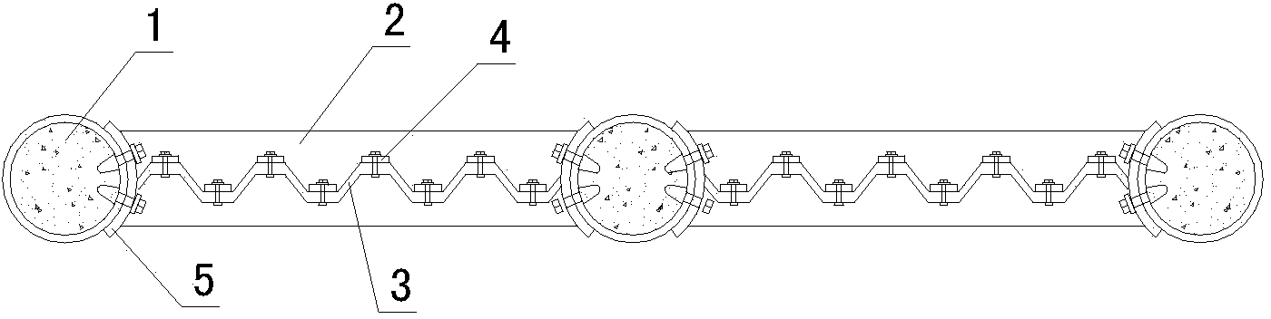 Assembling and energy consuming structural system with combined fluted frameworks and shear walls