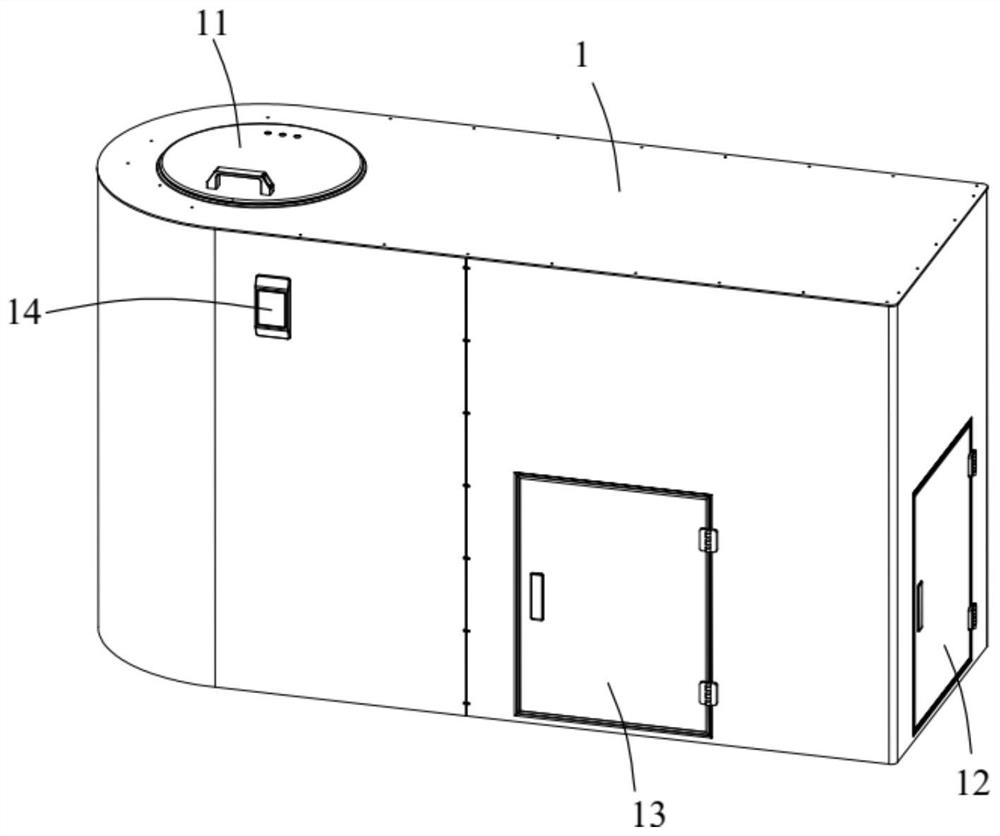 Automatic bag breaking machine and garbage classification device