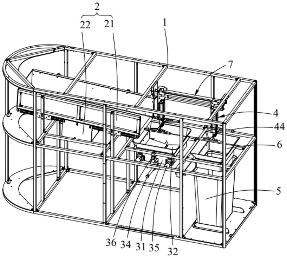 Automatic bag breaking machine and garbage classification device