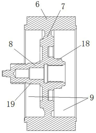 High-power heavy-load electric wheel driving motor lightening method and driving motor