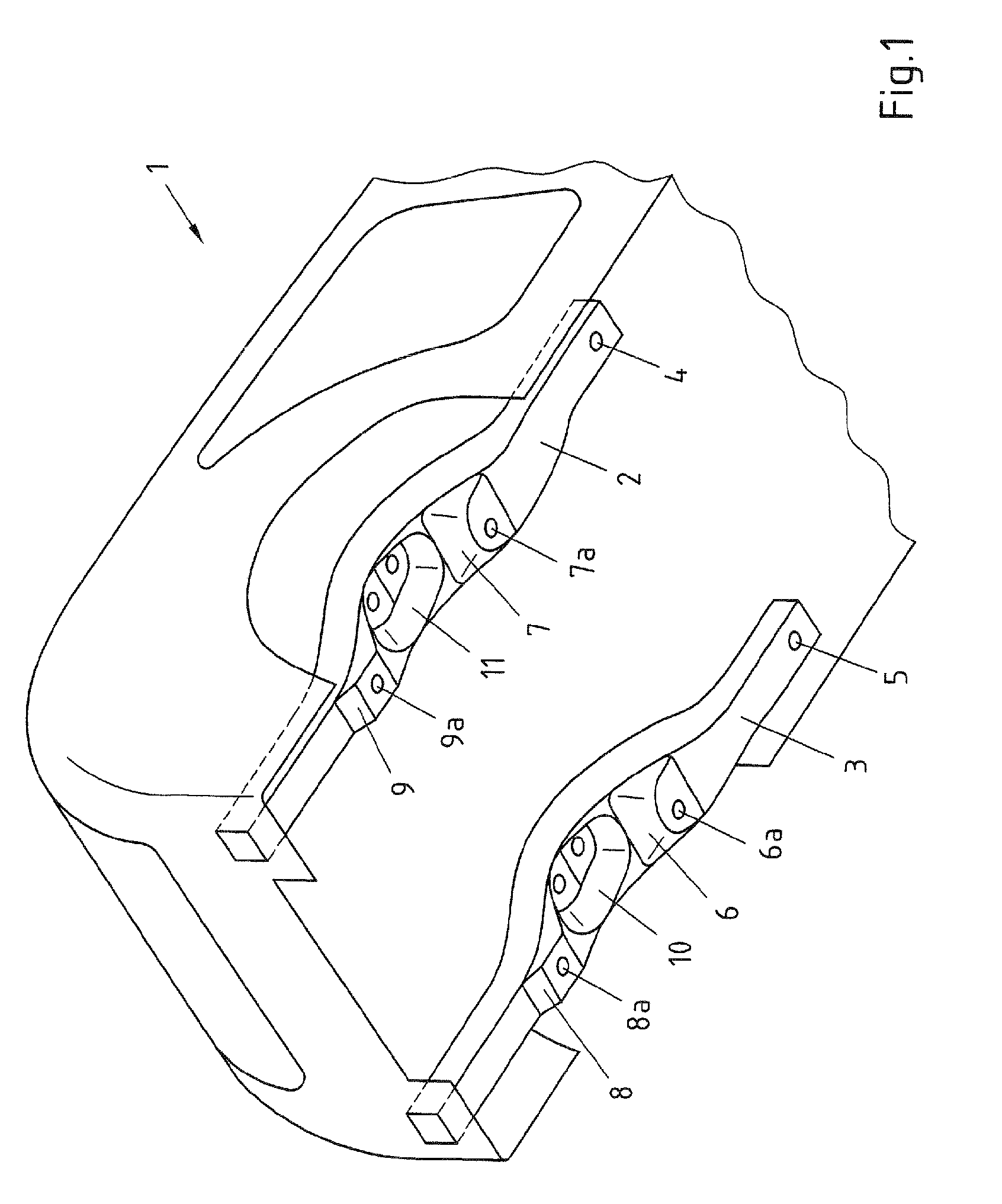 Vehicle chassis having modular rear axle construction