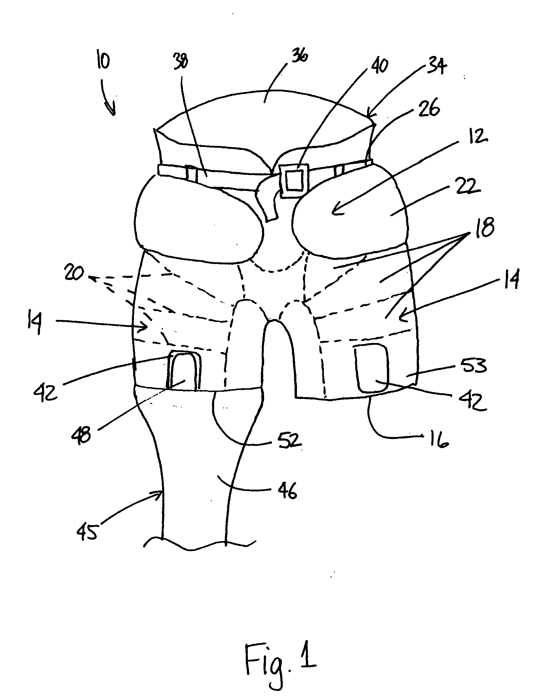 Sports pant with outer shell and sock attachment system