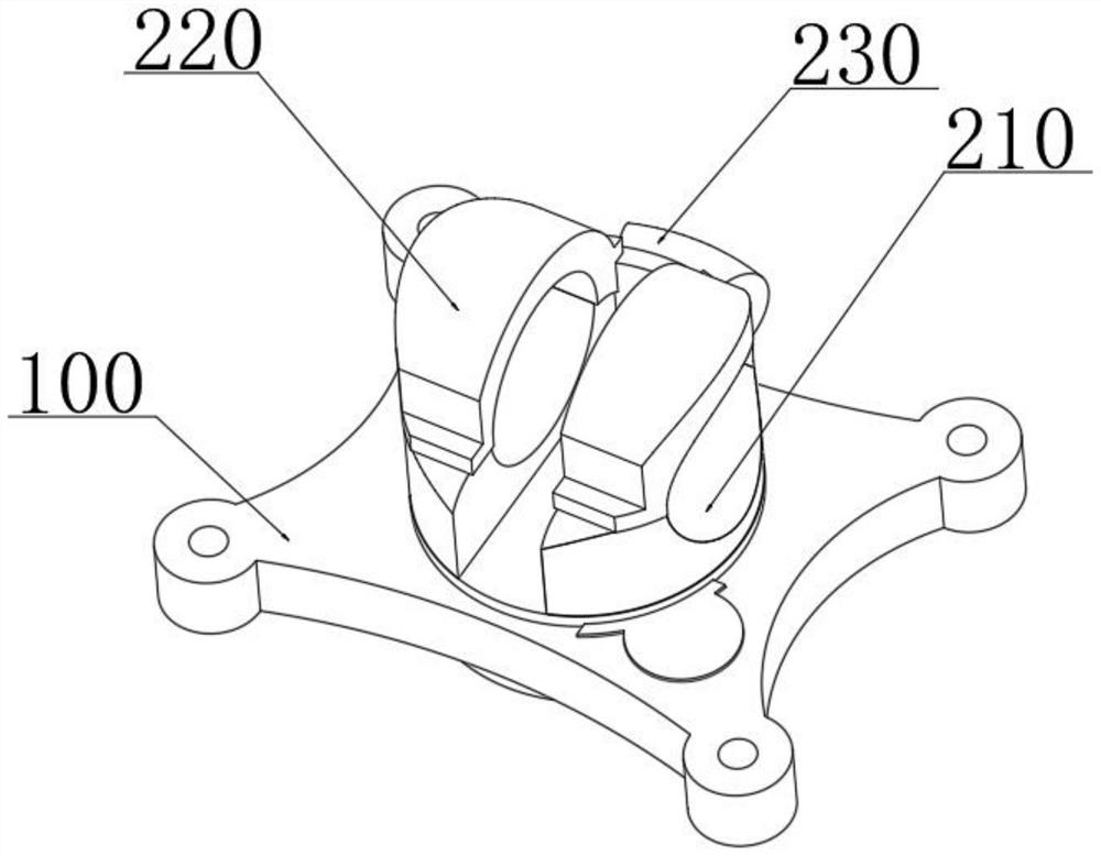 Prediction needle type camera based on audio frequency orientation and support adjusting assembly thereof